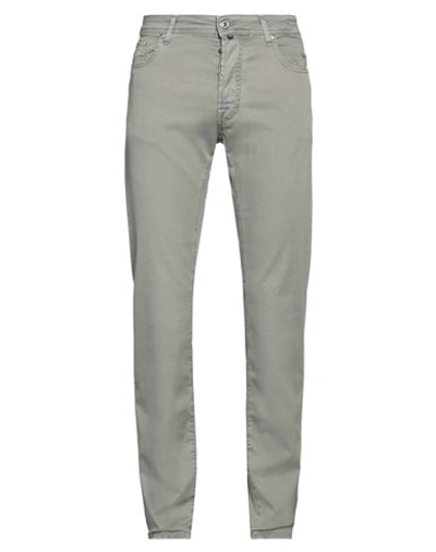 Jacob Cohёn Man Pants Grey Size 38 Cotton, Lyocell, Elastane, Polyester In Grey