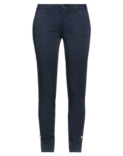 Liu •jo Woman Pants Midnight Blue Size 25 Cotton, Elastane