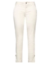 Liu •jo Woman Pants Cream Size 28 Cotton, Elastane In White