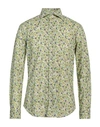 Edizioni Limonaia Man Shirt Sage Green Size 16 Cotton In Sage Green