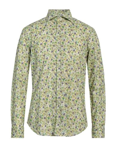 Edizioni Limonaia Man Shirt Sage Green Size 16 Cotton