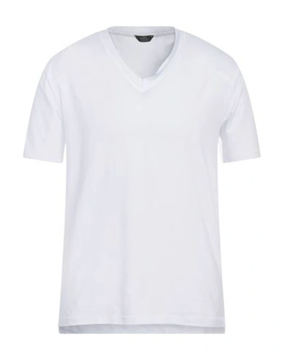 Hōsio Man T-shirt White Size L Cotton, Elastane