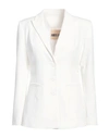 Aniye By Woman Blazer White Size 10 Polyester, Elastane