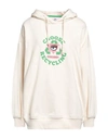 Chiara Ferragni Woman Sweatshirt Ivory Size Xs Cotton, Elastane In White