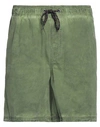 Sundek Man Shorts & Bermuda Shorts Green Size M Cotton