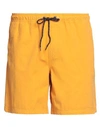 Sundek Man Shorts & Bermuda Shorts Yellow Size M Cotton