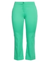 Diana Gallesi Woman Cropped Pants Emerald Green Size 14 Cotton, Polyester, Elastane In Green