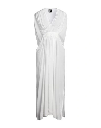 Fisico Cristina Ferrari Fisico Woman Midi Dress White Size Xl Viscose In White