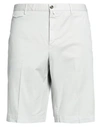 Pt Torino Man Shorts & Bermuda Shorts Light Grey Size 38 Cotton, Elastane