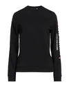 Love Moschino Woman Sweatshirt Black Size 4 Cotton