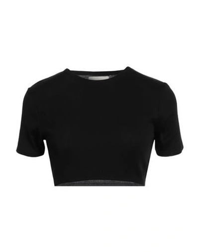 Loulou Studio Woman T-shirt Black Size M Pima Cotton