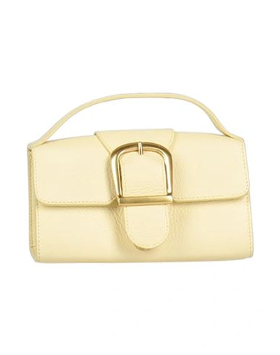 Rylan Woman Handbag Light Yellow Size - Soft Leather