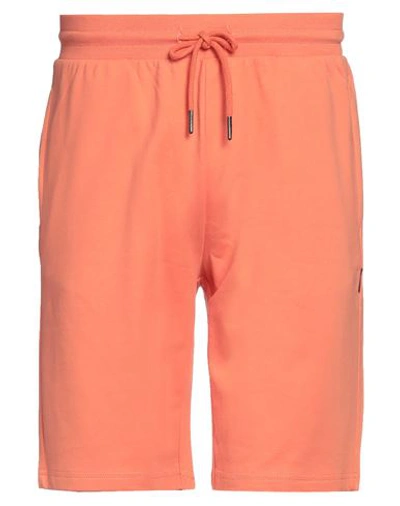 Only & Sons Man Shorts & Bermuda Shorts Orange Size M Organic Cotton