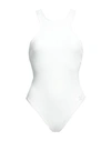 Off-white Woman One-piece Swimsuit White Size 6 Polyamide, Elastane