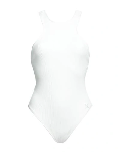 Off-white Woman One-piece Swimsuit White Size 6 Polyamide, Elastane