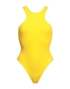 Off-white Woman One-piece Swimsuit Yellow Size 2 Polyamide, Elastane