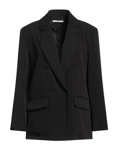 Le Streghe Woman Blazer Black Size M Polyester, Elastane