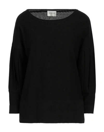 Anita Di. Woman Sweater Black Size 8 Cotton, Viscose