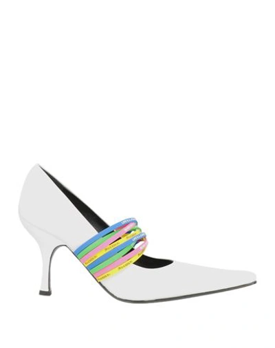 Jw Anderson Woman Pumps White Size 11 Calfskin