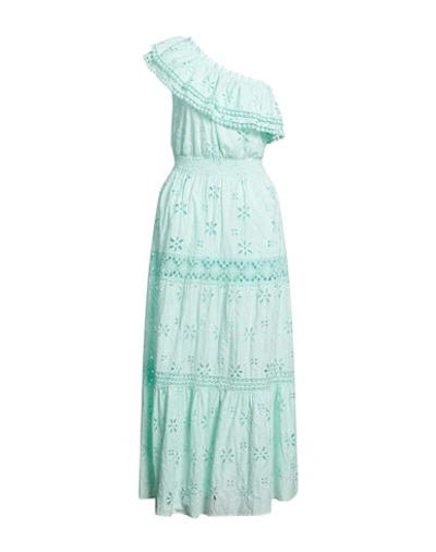 Temptation Positano Woman Maxi Dress Light Green Size S Cotton