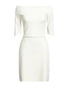 Chiara Boni La Petite Robe Woman Mini Dress Cream Size 4 Polyamide, Elastane In White