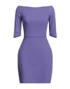 Chiara Boni La Petite Robe Woman Mini Dress Purple Size 2 Polyamide, Elastane