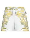 Shop Versace Jeans Woman Shorts & Bermuda Shorts White Size S Polyester, Elastane