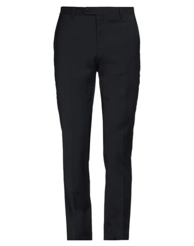 Manuel Ritz Man Pants Midnight Blue Size 34 Virgin Wool, Elastane In Black