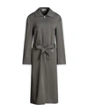 Low Classic Gray Zip-up Midi Dress In Grey