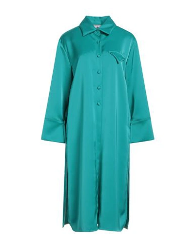 Compagnia Italiana Woman Midi Dress Emerald Green Size 6 Polyester