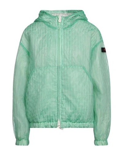 Peuterey Woman Jacket Light Green Size 6 Polyamide, Polyester