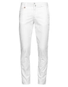 Barbati Man Pants White Size 32 Cotton, Elastane