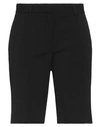 Ottod'ame Woman Shorts & Bermuda Shorts Black Size 8 Polyester, Viscose, Elastane In Black