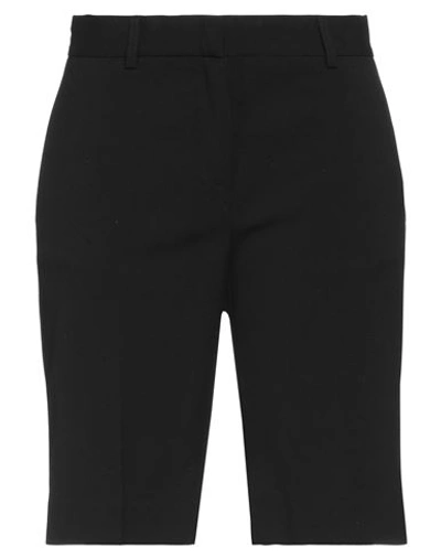 Ottod'ame Woman Shorts & Bermuda Shorts Black Size 8 Polyester, Viscose, Elastane