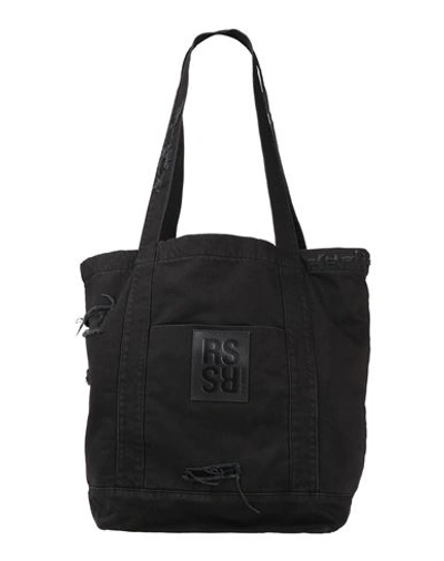 Raf Simons Man Shoulder Bag Black Size - Cotton, Polyester