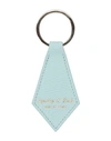 Sporty And Rich Sporty & Rich Woman Key Ring Light Blue Size - Leather In Blue