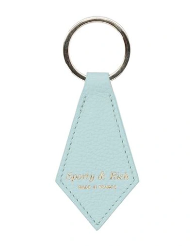 Sporty And Rich Sporty & Rich Woman Key Ring Light Blue Size - Leather