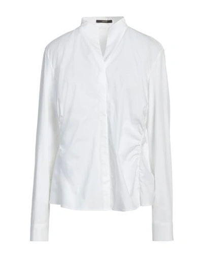 Windsor . Woman Shirt White Size 16 Cotton, Elastane