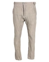 Masnada Man Pants Beige Size 32 Cotton, Linen, Metal