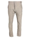 Masnada Man Pants Beige Size 30 Cotton, Linen, Metal