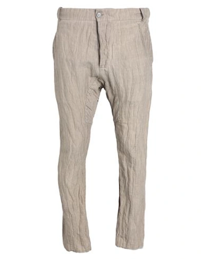 Masnada Man Pants Beige Size 32 Cotton, Linen, Metal