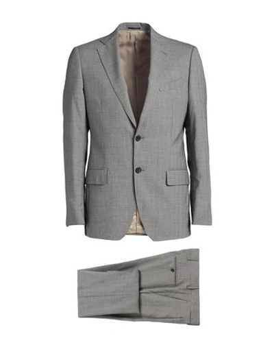 Lardini Man Suit Grey Size 40 Wool