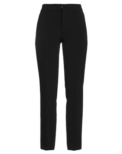 Twinset Woman Pants Black Size 8 Polyester, Elastane