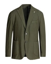 L.b.m 1911 L. B.m. 1911 Man Blazer Military Green Size 44 Cotton, Linen, Elastane