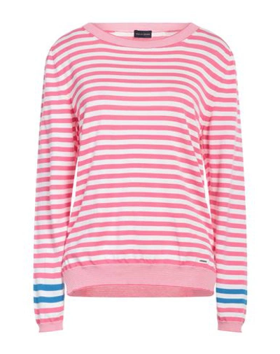 Paul & Shark Woman Sweater Pink Size L Cotton