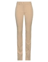 Blugirl Blumarine Woman Pants Camel Size 8 Polyester, Elastane In Beige