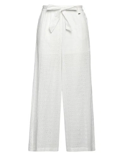 Pepe Jeans Woman Pants White Size L Cotton