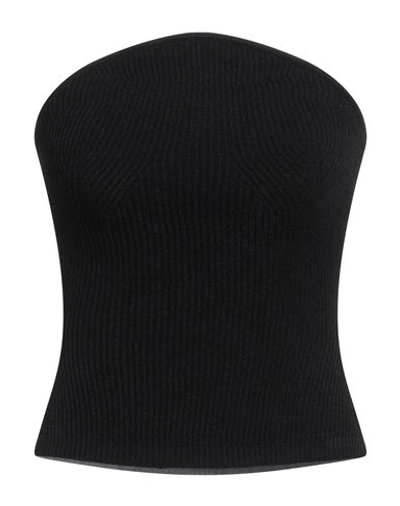 Khaite Woman Top Black Size L Viscose, Polyester