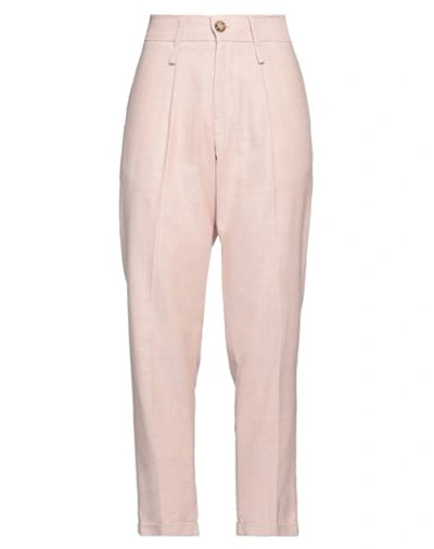 Imperial Woman Pants Blush Size 14 Viscose, Polyester, Cotton In Pink