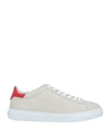 Hogan Man Sneakers Beige Size 11.5 Leather In Beige